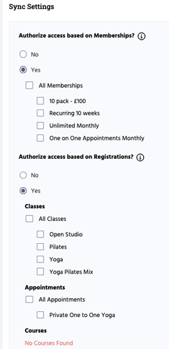 Membership permissions