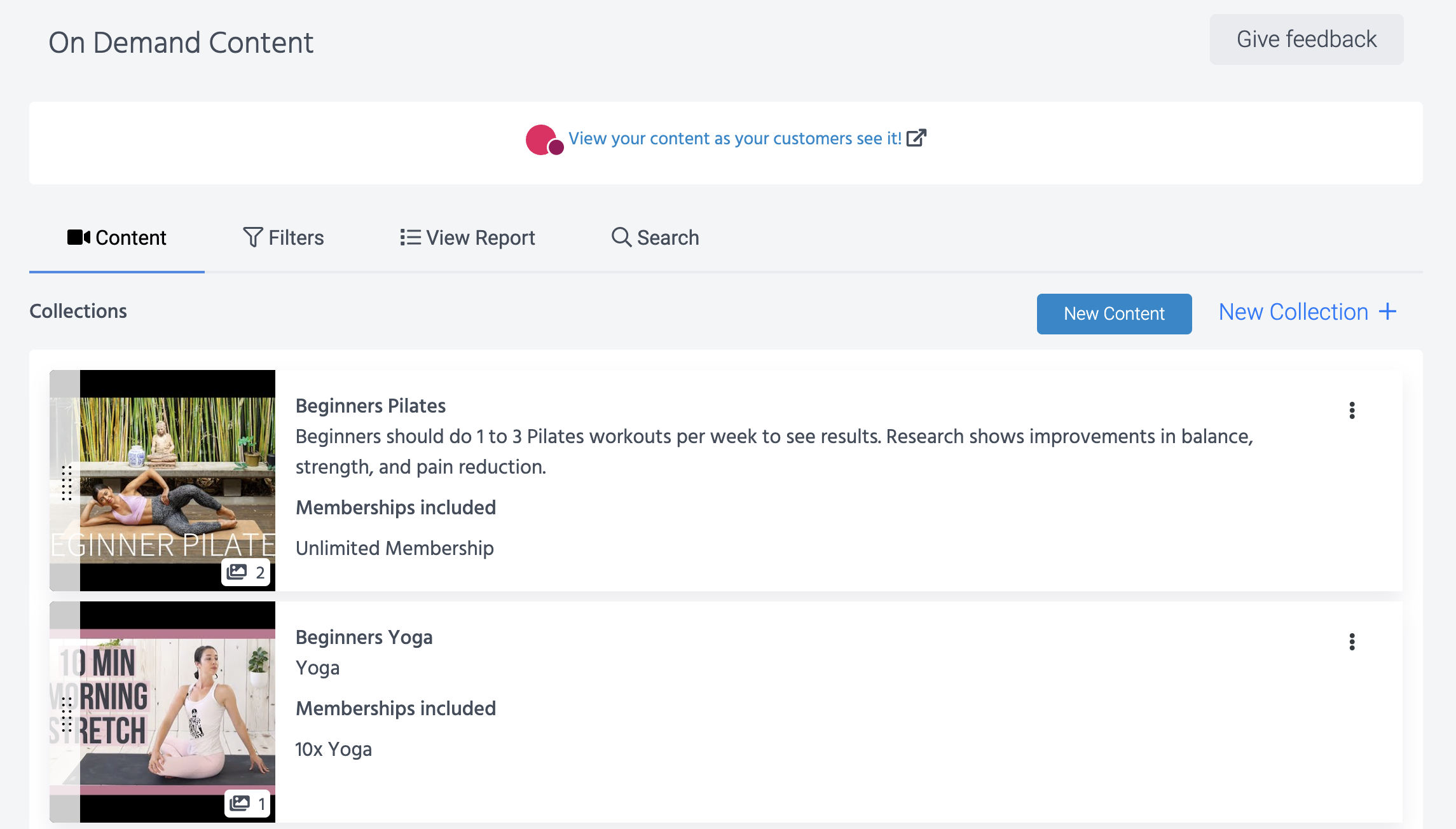 On Demand provider view