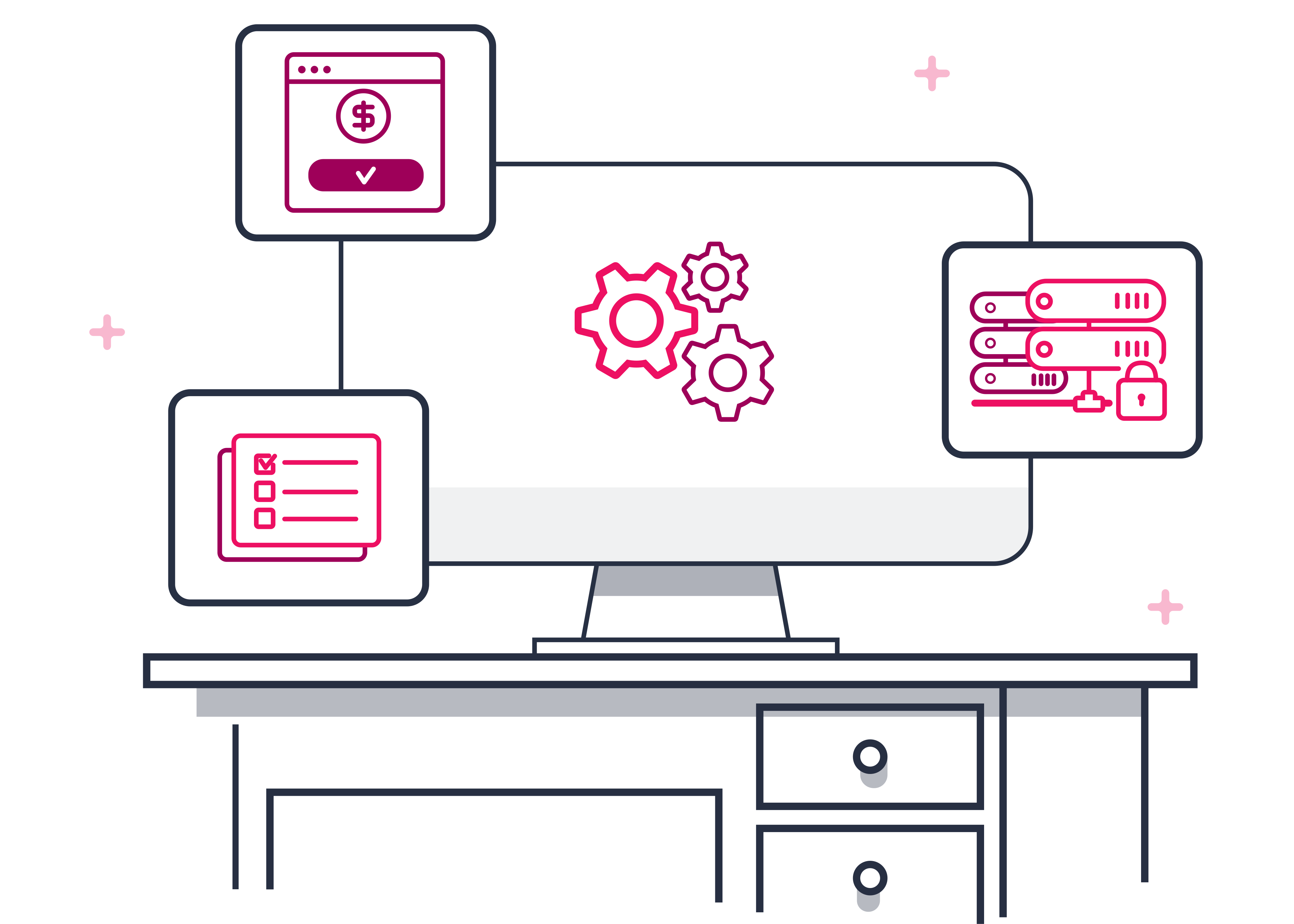 An illustration of the TeamUp booking system.