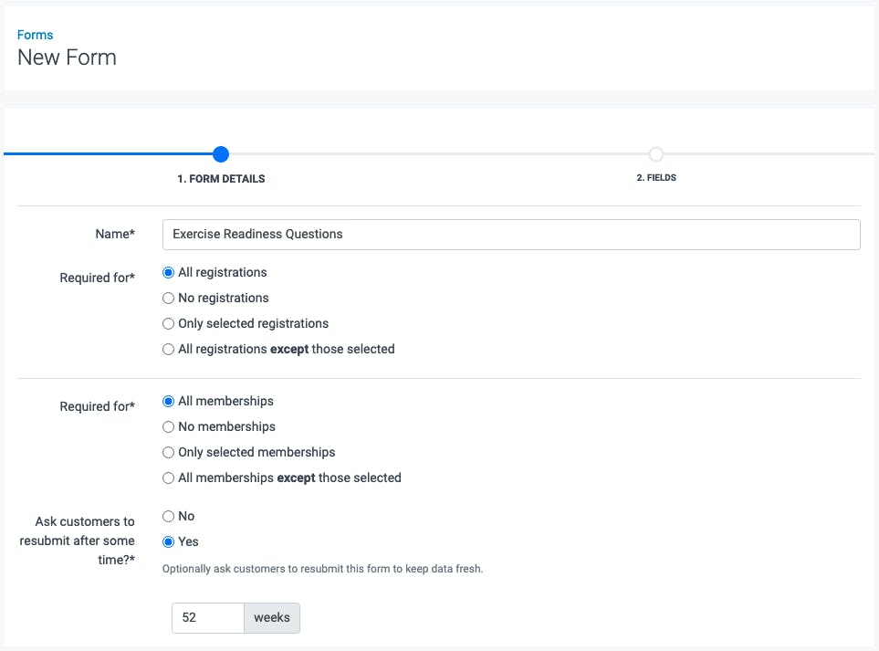 image of a new safety form