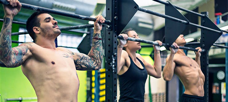 people doing pullups